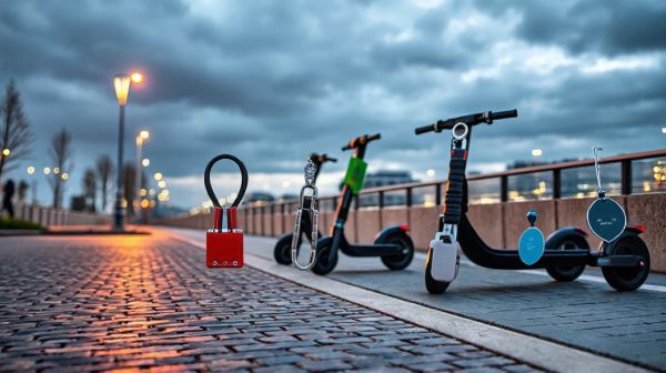 Top 5 accessoires antivol pour trottinette électrique
